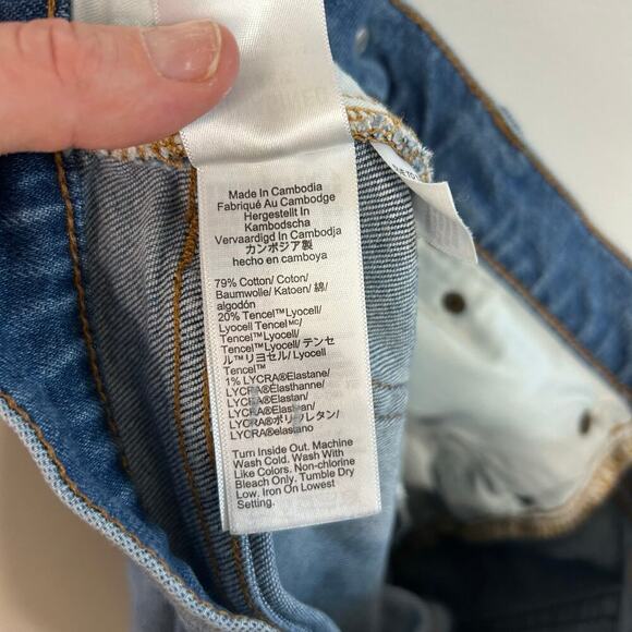 J. Crew High Rise Essential Straight Blue Denim Jeans Women’s Size 27” - Picture 7 of 7